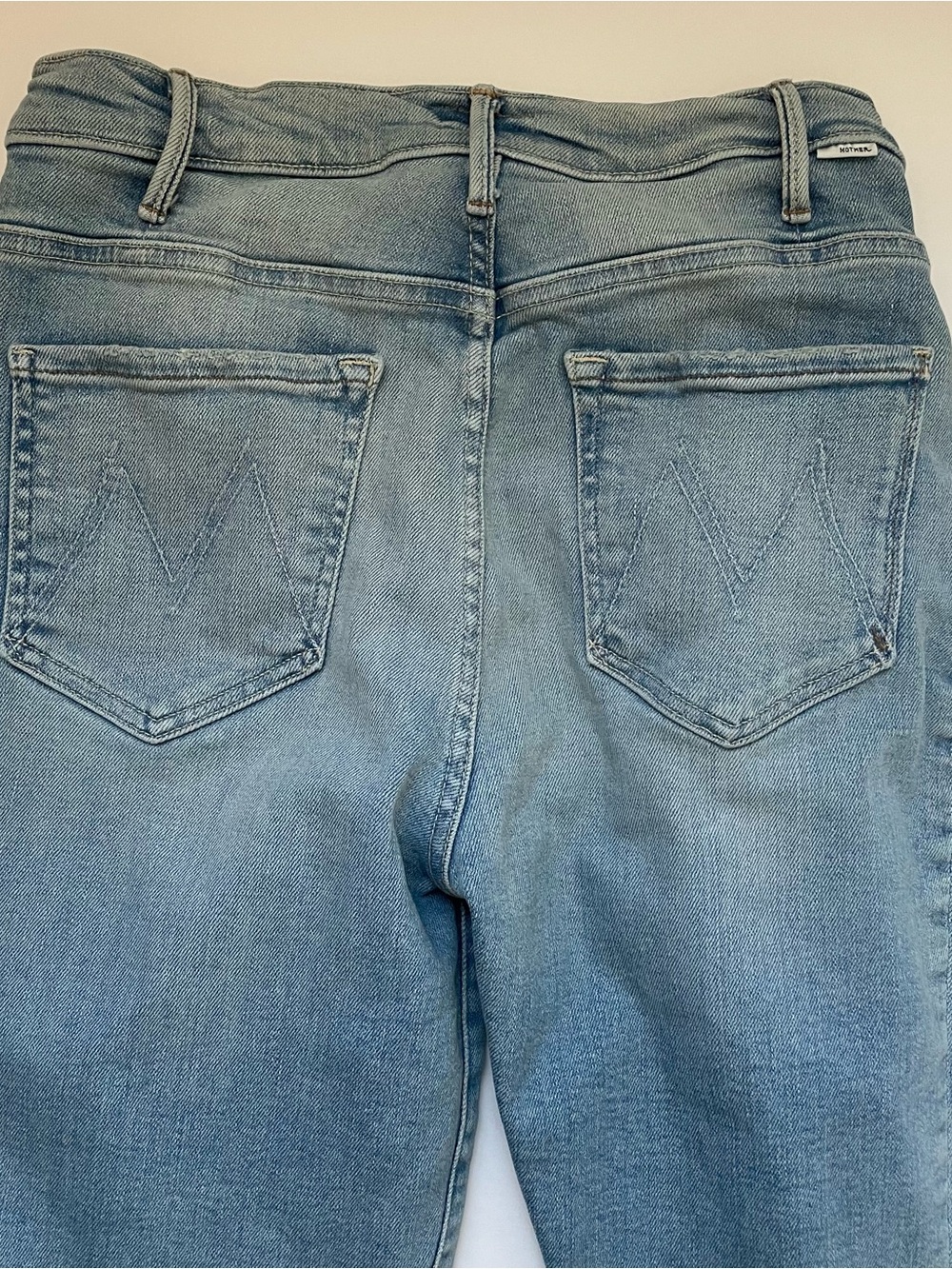 MOTHER The Hustler Ankle Jean Light Blue Straight/Flare Leg Jeans - Picture 13 of 16